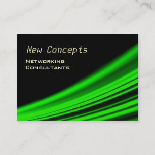 Neon Green Modern Visitenkarte