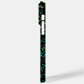 Neon Green Monogram Glitzer Patterns Custom Case-Mate iPhone Hülle (Rückseite / Links)