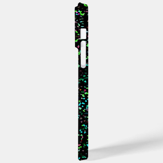 Neon Green Monogram Glitzer Patterns Custom Case-Mate iPhone Hülle (Rückseite / Links)