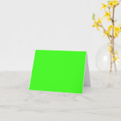 Neon Green Note Card Karte (Gelbe Blume)