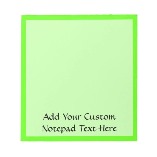 Neon Green Notizblock (Vorderseite)