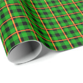 Neon Green & Orange Tartan Geschenkpapier (Rolleneckpunkt)