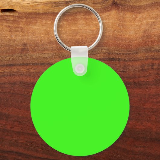 Neon Green & Pink Custom Keychain Schlüsselanhänger (Vorderseite)