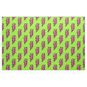 Neon Green & Pink Lightning Bolt Pattern der 90er  Stoff (Fat Quarter (45,7 x 55,9 cm))