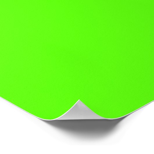 Neon Green Poster (Ecke)