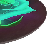 Neon Green Rose Schneidebrett (Ecke)