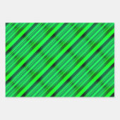 Neon Green Sci-Fi Futuristic Abstrakt St Patrick's Geschenkpapier Set (Vorderseite 2)