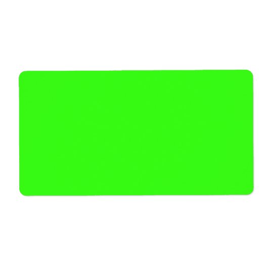 Neon Green Shipping Labels (Customizable) (Vorne)