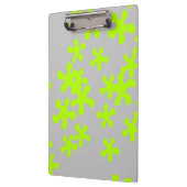Neon Green Slime Graue Kinder Spaß Klemmbrett (Links)