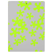 Neon Green Slime Graue Kinder Spaß Klemmbrett (Rückseite)