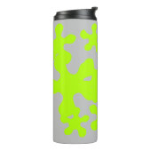 Neon Green Slime Grauspass Thermosbecher (Nach links gedreht)