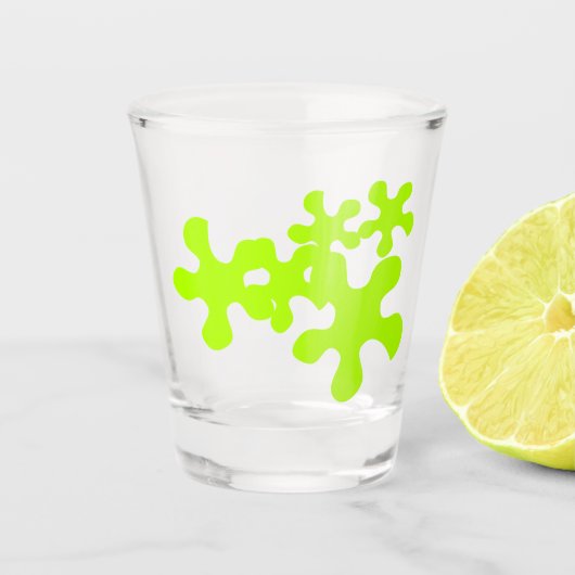 Neon Green Slime Spaß Schnapsglas (Vorderseite)