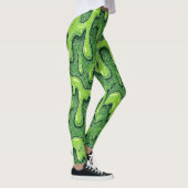 Neon Green Slime Tropfen Leggings (Rechts)