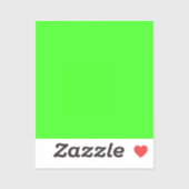 Neon Green Solid Color Aufkleber (Blatt)