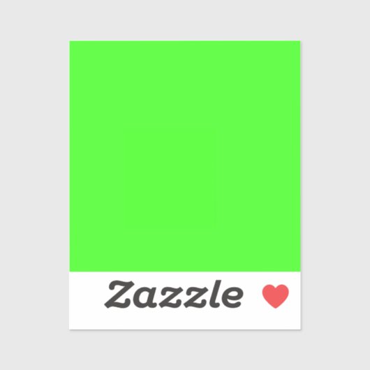 Neon Green Solid Color Aufkleber (Blatt)