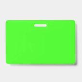 Neon Green Solid Color Ausweis (Rückseite)