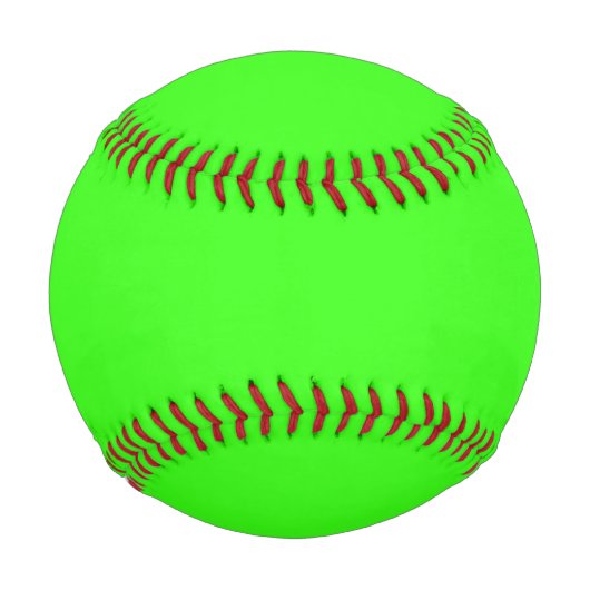 Neon Green Solid Color Baseball (Vorderseite)