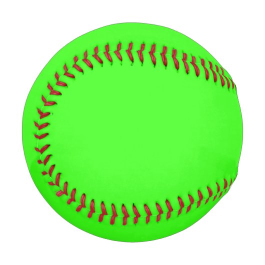 Neon Green Solid Color Baseball (Vorderseite Links)