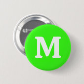 Neon Green Solid Color Button (Vorne & Hinten)