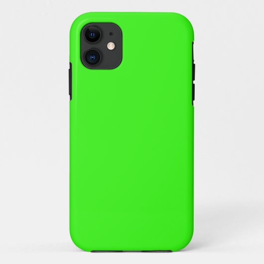 Neon Green Solid Color Case-Mate iPhone Hülle (Rückseite)