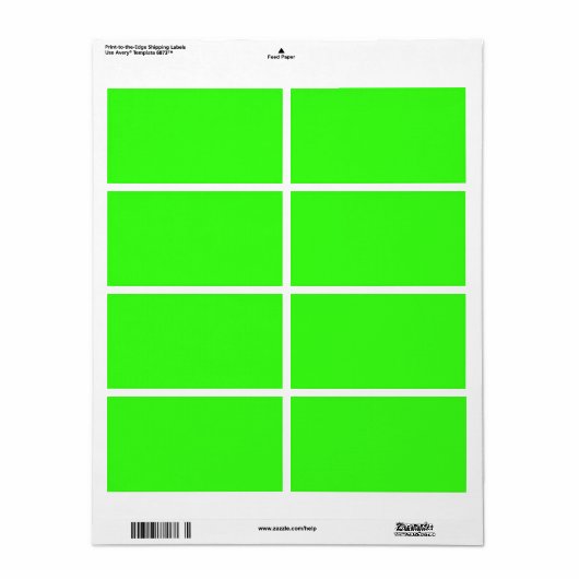 Neon Green Solid Color | Classic (Vorne)