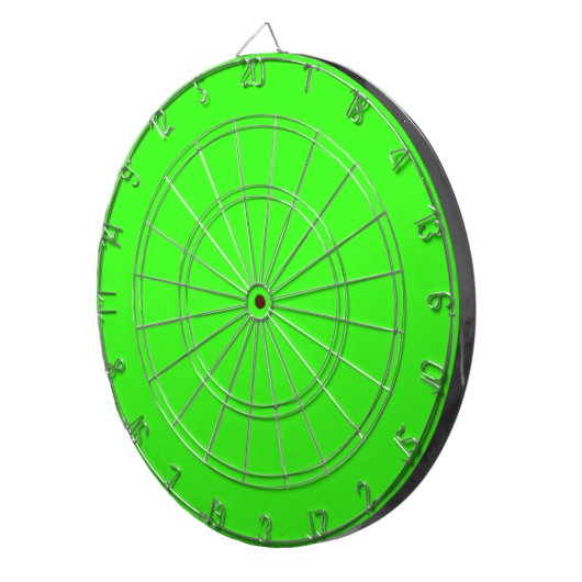 Neon Green Solid Color | Classic Dartscheibe (Vorderseite rechts)
