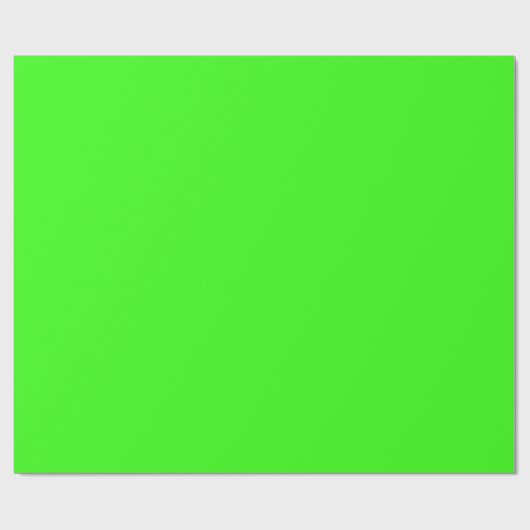 Neon Green Solid Color | Classic | elegant Geschenkpapier (Flach)