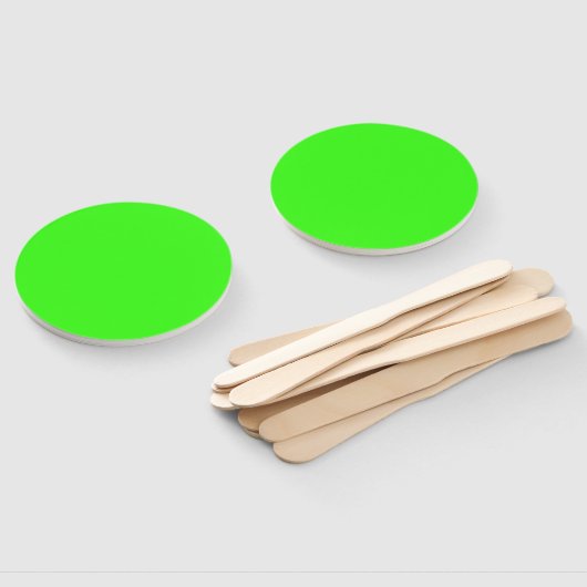 Neon Green Solid Color | Classic Fächer (Non-assembled)