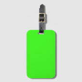 Neon Green Solid Color | Classic Gepäckanhänger (Vorderseite Vertikal)