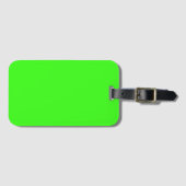 Neon Green Solid Color | Classic Gepäckanhänger (Vorderseite (Horizontal))