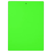 Neon Green Solid Color | Classic Klemmbrett (Rückseite)