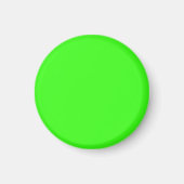 Neon Green Solid Color | Classic Magnet (Vorne)