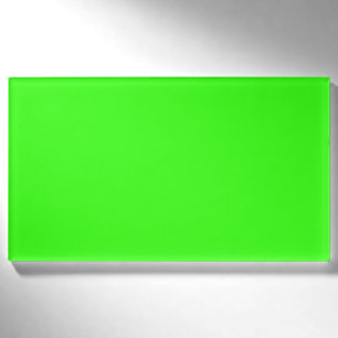 Neon Green Solid Color Classic Namenschild