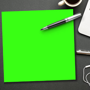 Neon Green Solid Color Classic Notizblock