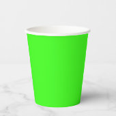Neon Green Solid Color | Classic Pappbecher (Vorderseite)