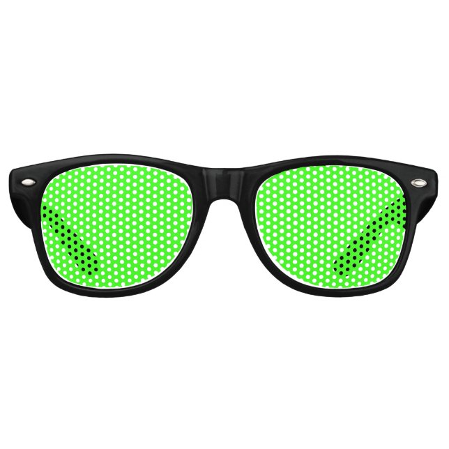 Neon Green Solid Color | Classic Partybrille (Vorderseite)