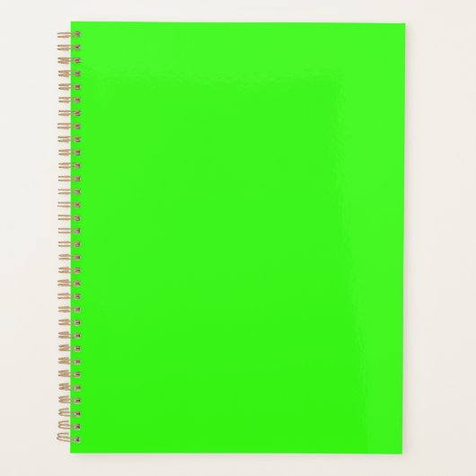 Neon Green Solid Color | Classic Planer (Vorderseite)