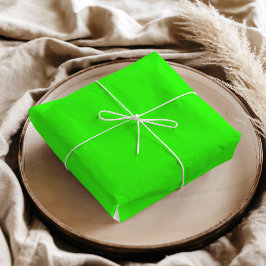 Neon Green Solid Color | Classic Seidenpapier