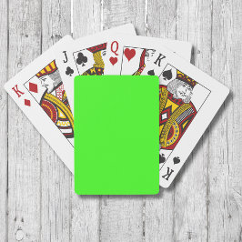Neon Green Solid Color | Classic Spielkarten