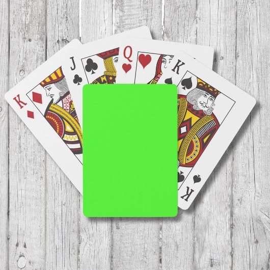 Neon Green Solid Color | Classic Spielkarten