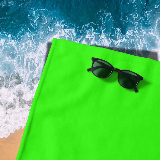 Neon Green Solid Color | Classic Strandtuch