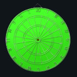 Neon Green Solid Color Dartscheibe<br><div class="desc">Neon grüne Solid-Farbe Moderne Farbe.</div>