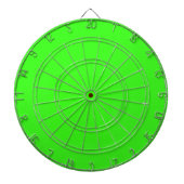 Neon Green Solid Color Dartscheibe (vorne)