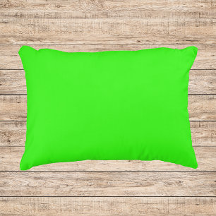 Neon Green Solid Color Dekokissen