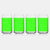 Neon Green Solid Color Dosenglas (Vorderseite)