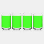 Neon Green Solid Color Dosenglas (Links)