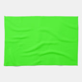 Neon Green Solid Color Geschirrtuch (Horizontal)