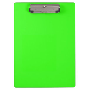 Neon Green Solid Color Klemmbrett