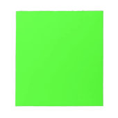 Neon Green Solid Color Notizblock (Vorderseite)