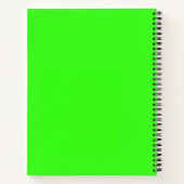 Neon Green Solid Color Notizblock (Rückseite)